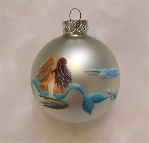 aquarium mermaid ornament|personalized mermaid ornament.